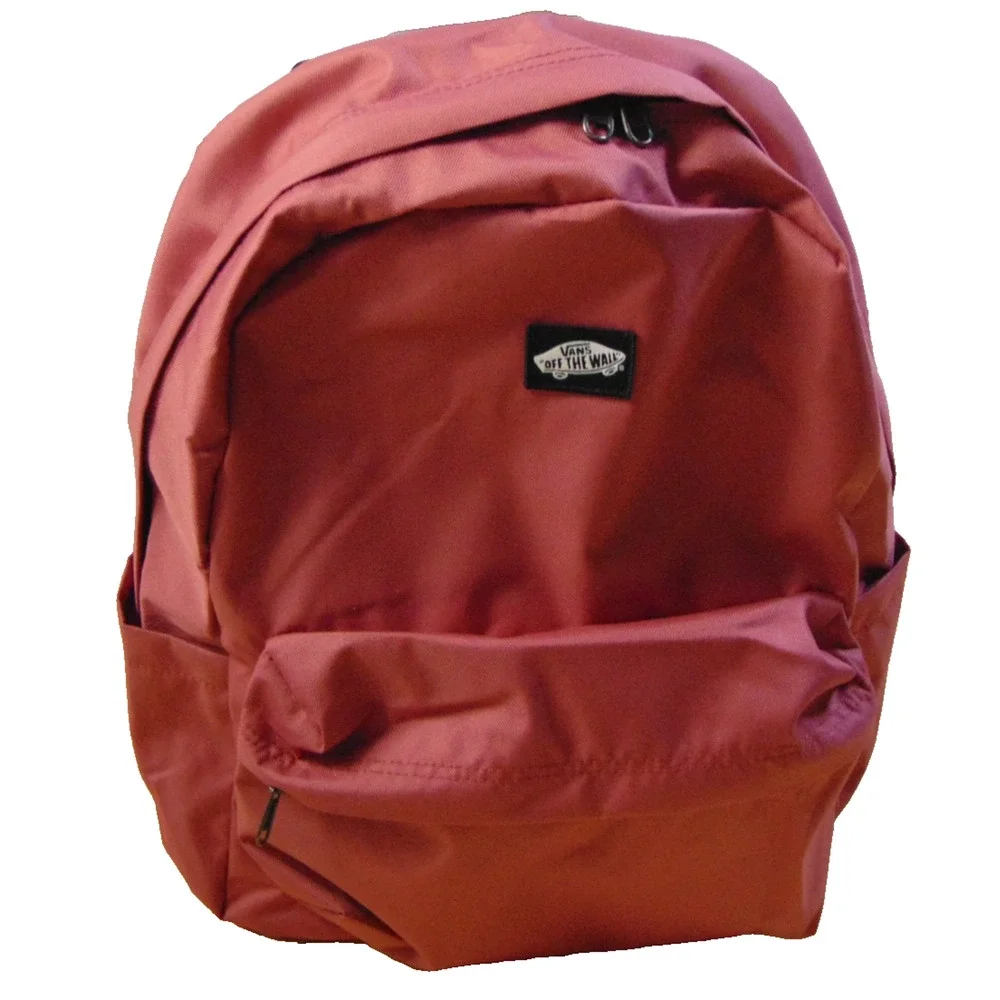 Vans Old Skool Backpack Mauvewood Pink Black White Checkerboard Straps Bag NWT